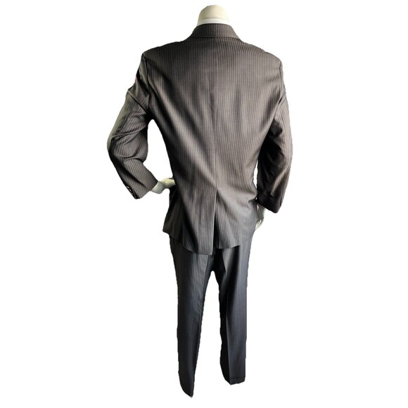 Hugo Boss Guabello Super 130s Men 2pc Suit 40S 32x30 Pinstripe Rossellini Cinema - Picture 8 of 16